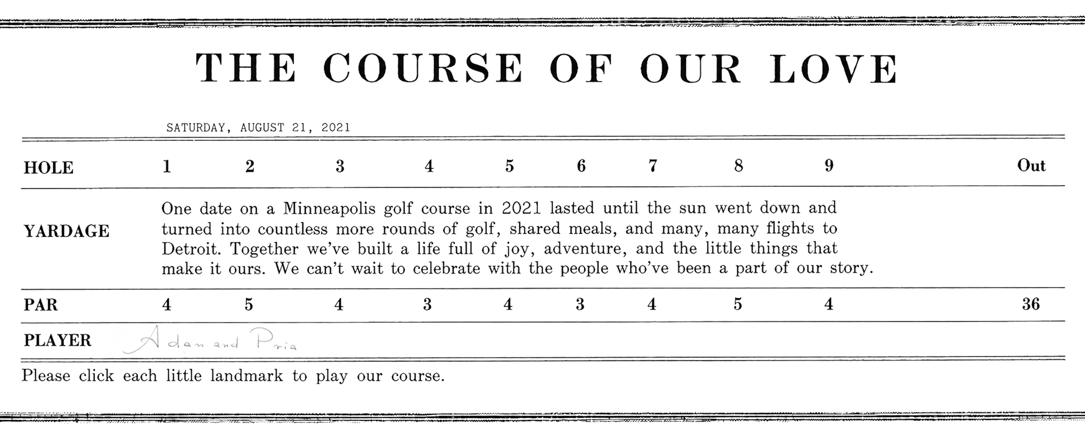 The Course of Our Love